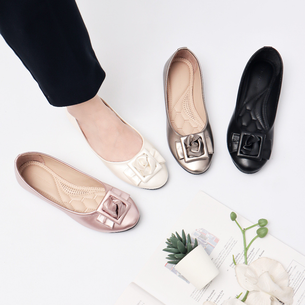 Green Love Sepatu Flatshoes Wanita QUEEN