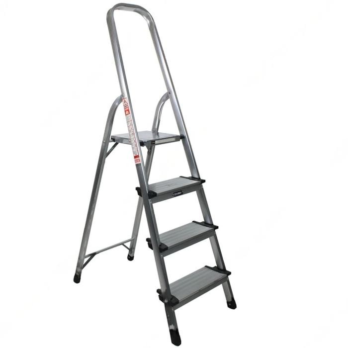 Tangga Lipat Aluminium KRISBOW 4 Wide Step 1.5 Meter