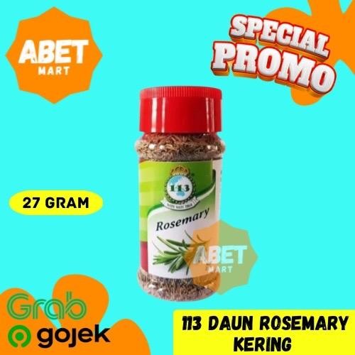 

113 Daun Rosemary Kering 27Gr - 27 Gram Gr Rosemari Leaf Spices Toples Pak Pcs Dus Powder