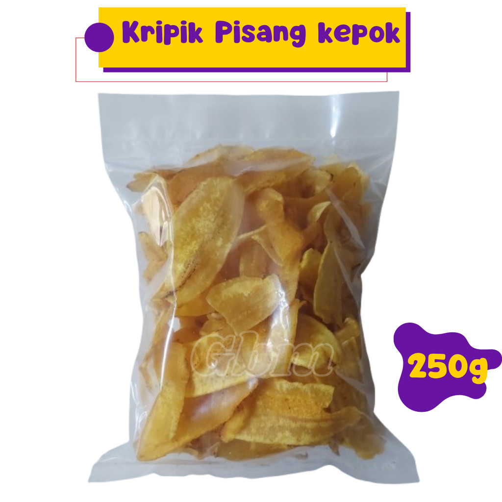 

Keripik Pisang Asin Gurih 250gram Keripik Pisang Kepok Lampung
