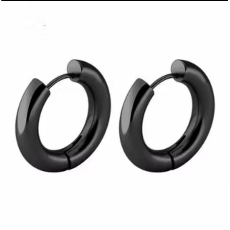 Anting Hoop Earring tebal,Anting Tindik Hoop Titanium