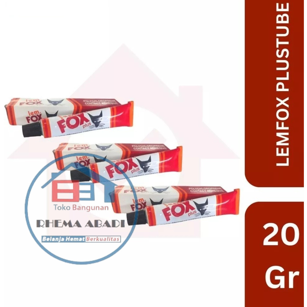 

RHEMA Lem Fox Plus Tube 20 gr | Perekat Kuning Karet Aksesoris Otomotif