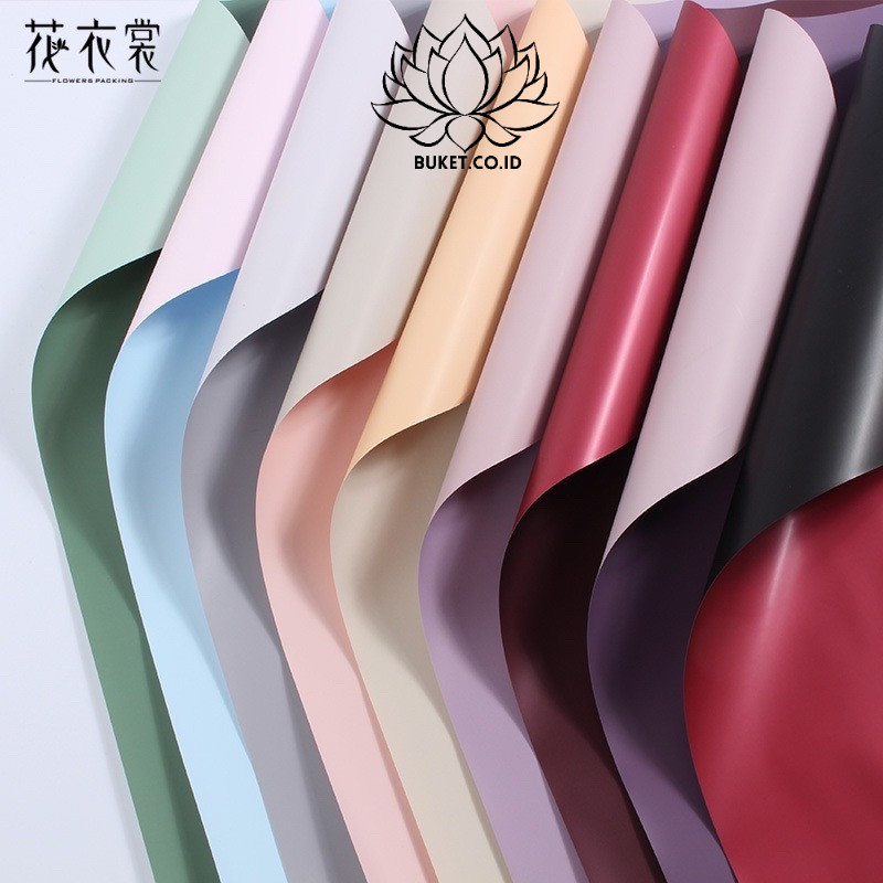 

(20Lembar) Kertas Buket Florist Bunga 2 Dua Warna Murah / Wrapping Paper Bi color Cellophane Florist