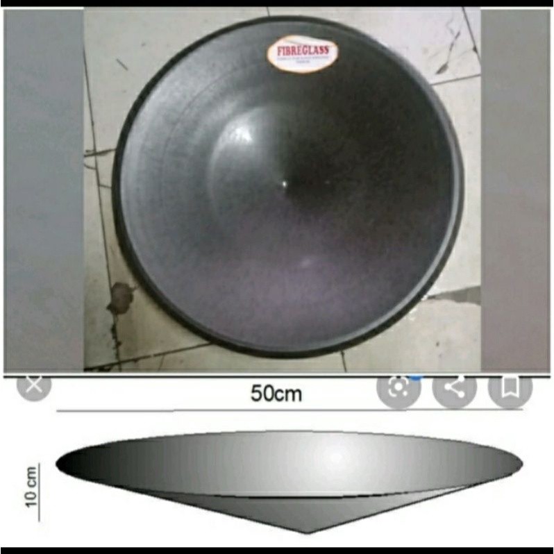 Alat dulang emas, Jual alat mendulang emas 50 cm, bahan fiber CO