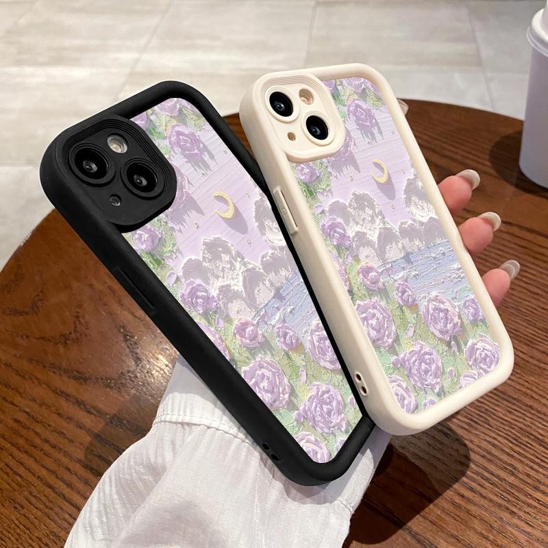 Case For Oppo Reno5 4G 5G Reno3 Reno4 F Reno4 Lite Reno5 F K Z Reno6 Silicone Simple Rainbow Flower 