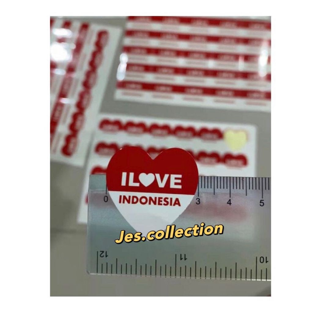 

25 pcs Stiker Pipi Bendera Merah Putih Dirgahayu Indonesia Sticker Pipi 17 Agustus