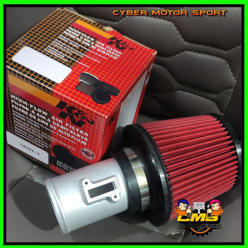 paket Open filter Racing plus Adaptor air flow maf sensor mobil NISSAN Livina. Open Filter udara knn