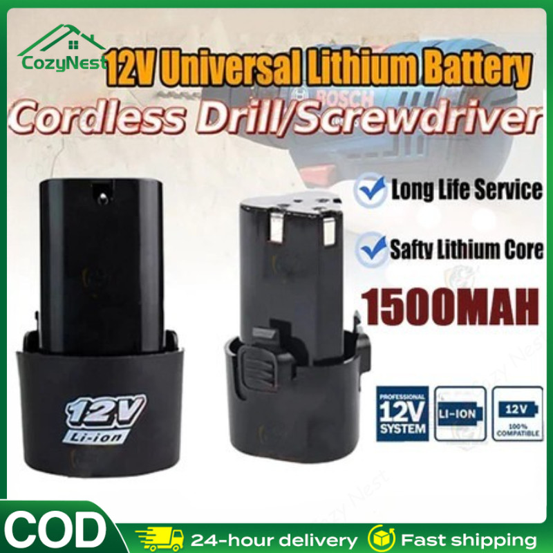12V/24V 2PCS Baterai Bor Cordless/ 1SET 2Pcs Baterai Bor Litium Li-Ion 12 Volt Baterai Bor Electric 