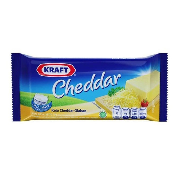 

kraft keju cheddar keju kotak 70 gr
