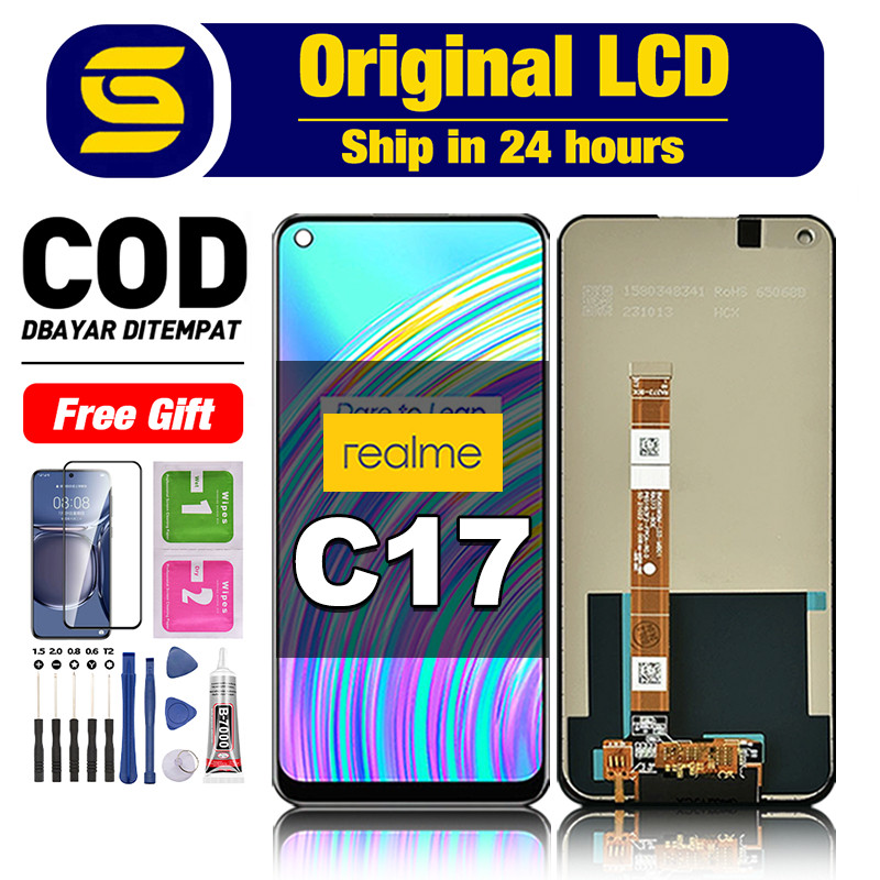 LCD Realme C17 Ori fullset asli touchscreen original 100% lcd For Glass Digitizer COD