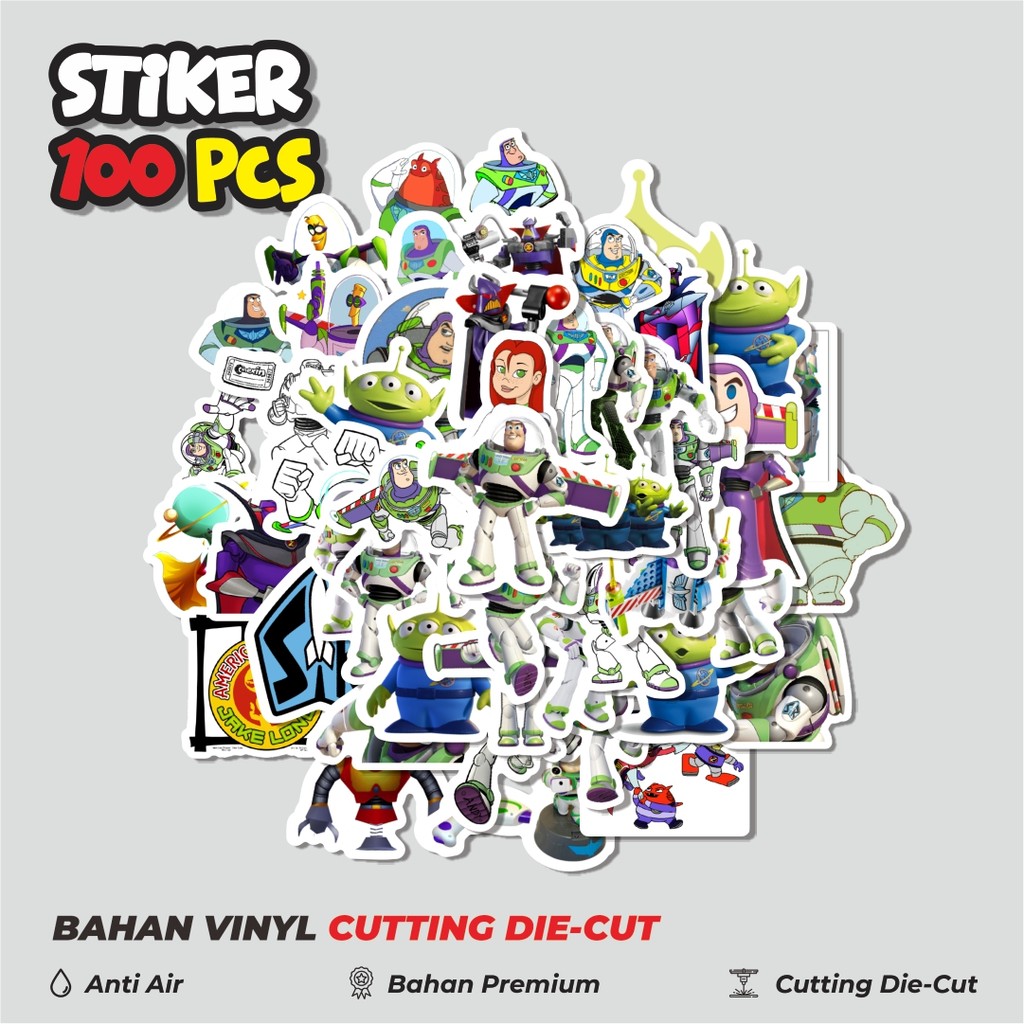

Terbaru! 50 pcs Sticker Kartun Buzz Lightyear of Star Command Sticker Dekorasi Lucu Kreatif untuk Notebook, Skateboard, HP