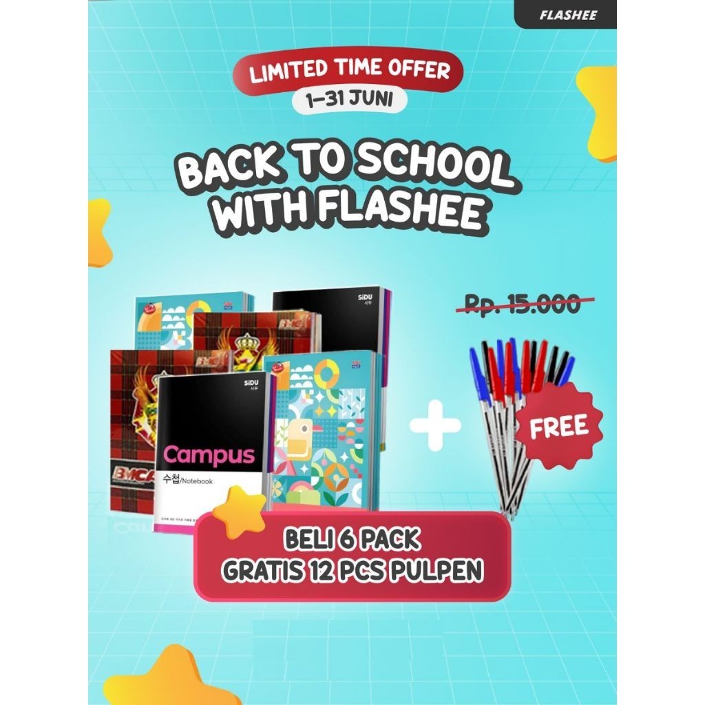 

Varaibe 1 Pack Buku Tulis Campus 36 Lembar Buku Tulis BMC Campus Menulis Dengan Nyaman Dan Rapi