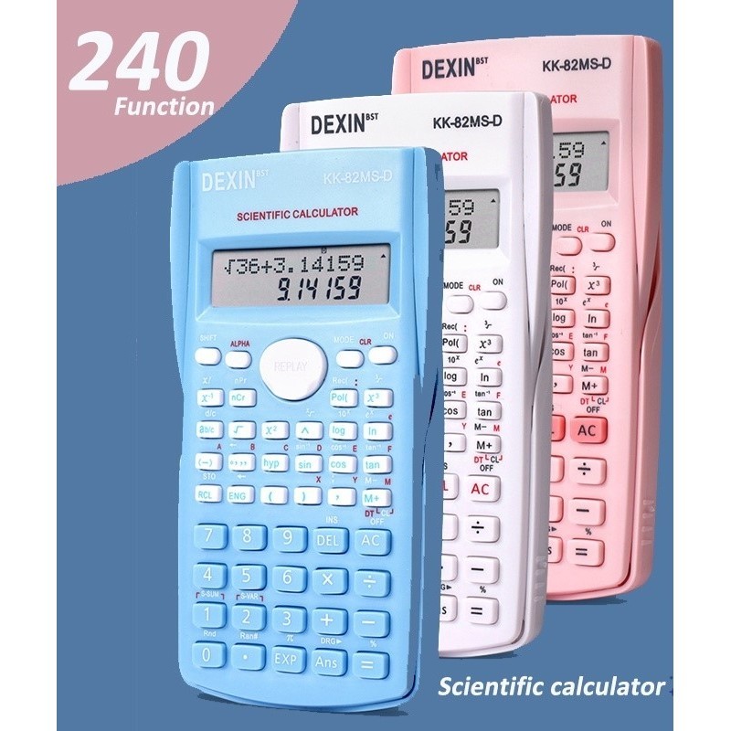 

(GAT) kalkulator kenko KK82MS / Kalkulator Sekolah Scientific 82MS Colour - Calculator Sin Cos Tan