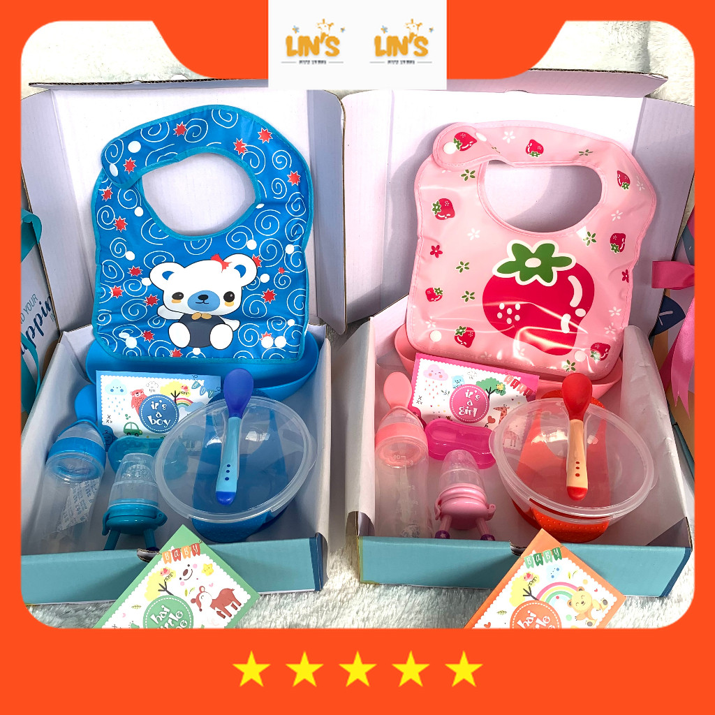 Kado Bayi Hampers Bayihampers Baby Paket Mpasi Kado Bayi Feeding Set Laki Laki Perempuan