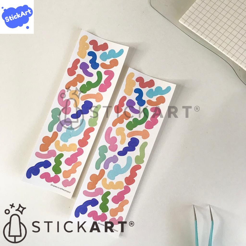 

[STICKART] Confetti Sticker/ Stiker Dekorasi Jurnal dan Photocard/ Arrow Sticker BAHAN DAN KWALITAS PREMIUM