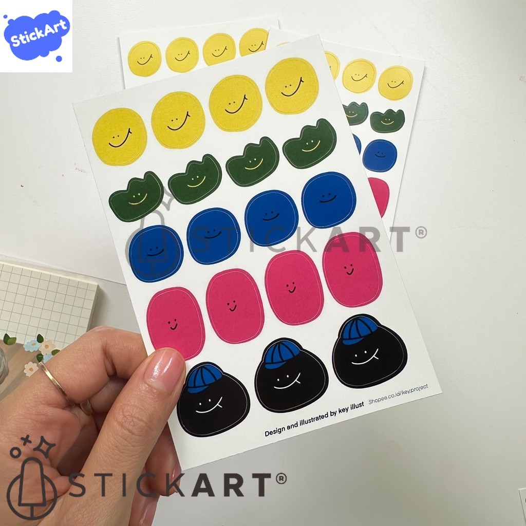 

[STICKART] Stiker jurnal lucu/ stiker dekorasi jurnal/ korean sticker journal BAHAN DAN KWALITAS PREMIUM
