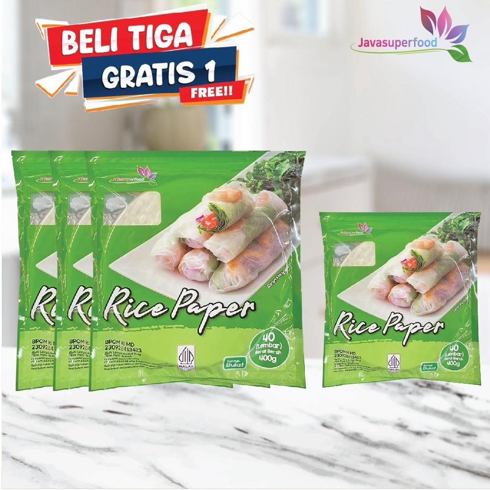 

[BELI 3 GRATIS 1]Rice Paper 400G / Banh Trang High Quality Rice Paper / Kulit Lumpia Vietnam Rice Paper / rice roll spring roll