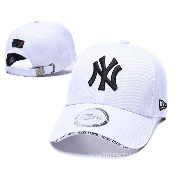 Topi Import Baseball Fashion Tulisan Depan Plat Metal Besi Pria Cowok Cewek Bordir NY Original List