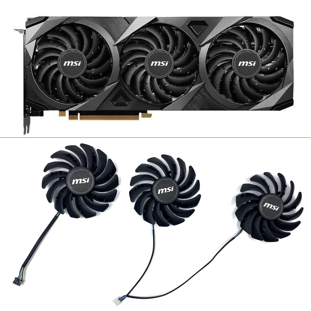 NEW Cooling GPU FAN RTX3060 3070 3080 3090 Graphics card fan replacement For MSI Geforce RTX 3060 Ti