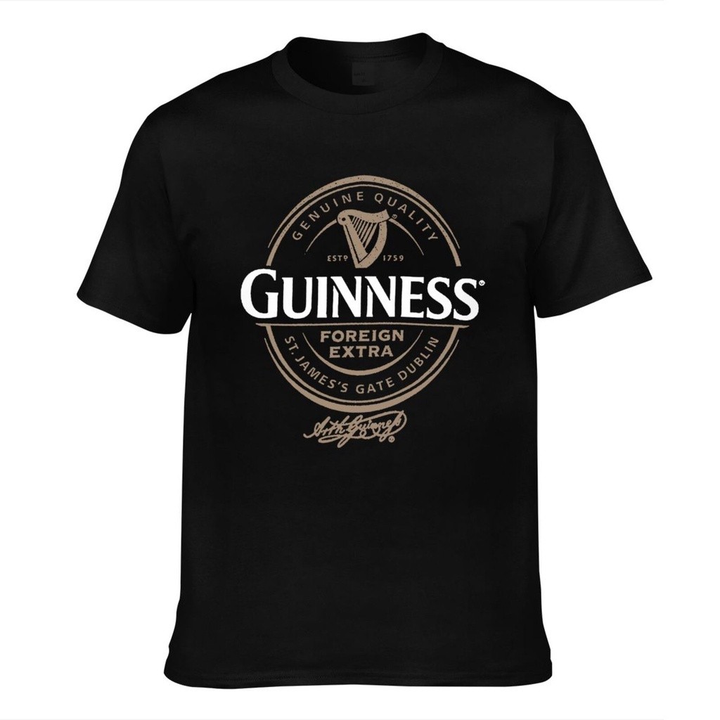 . Kaus Katun Leher O Bir Guiness Mengxue Esensial Musim Panas Mode Terakhir Hadiah Hari Father