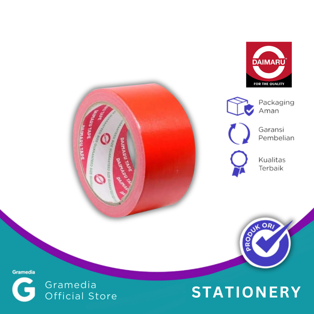 

Lakban Daimaru Cloth Tape 48Mm X 12 Red