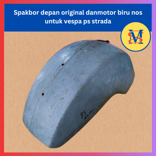 Spakbor Depan Original Danmotor Biru NOS Vespa PS Strada