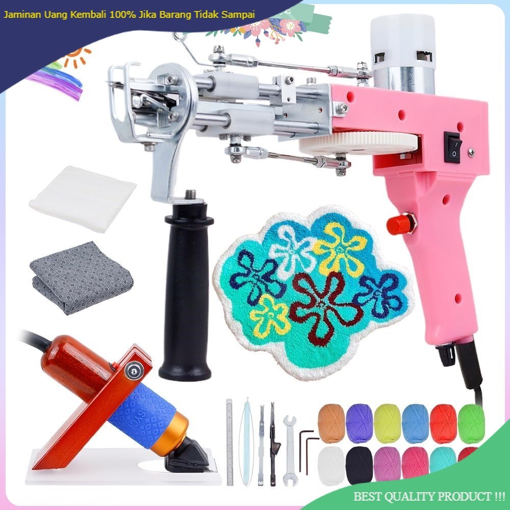 tufting Gun Starter kit - Rug Making kit with Dedicated Storage Box,Carpet tufting Gun 2 in 1 kit wi