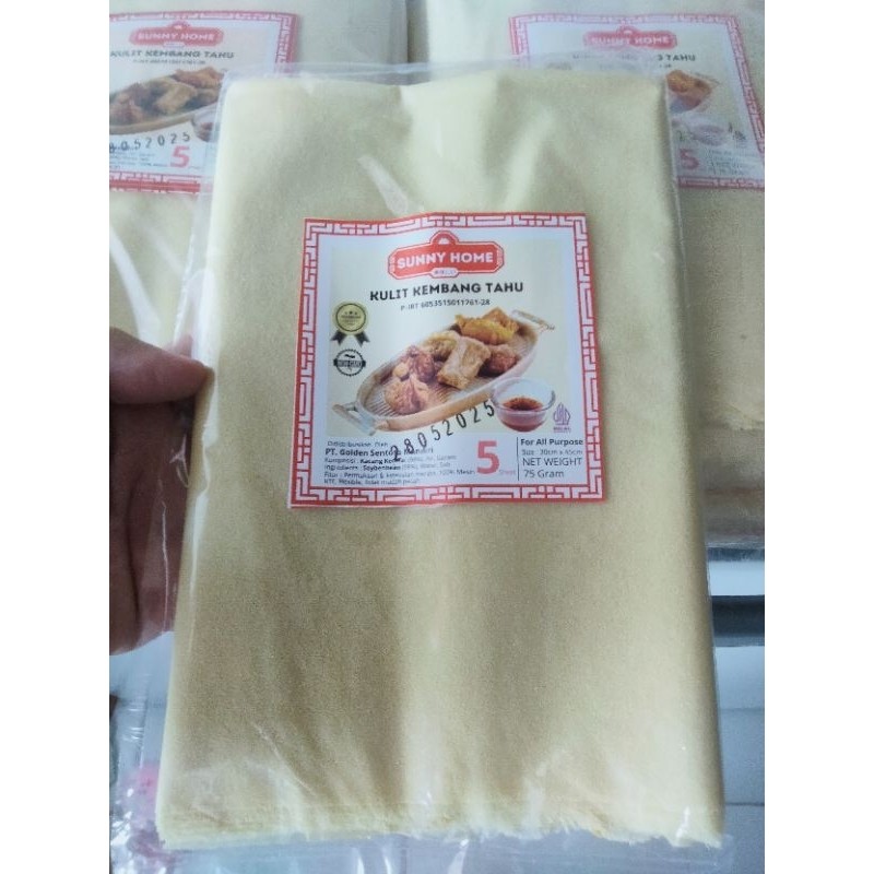 

Kulit Tahu Tawar Halal Lembaran 5 Lembar 30x45cm