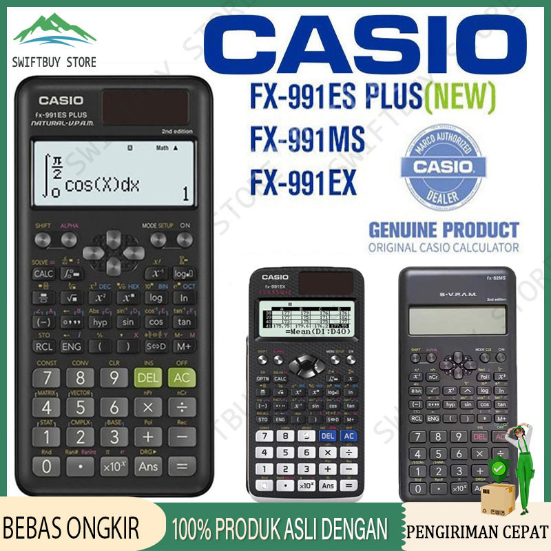 

NEW Kalkulator Scientific Casio Matahari/40 Konstanta Rumus ilmiah Calculator Scientific Casio Kalkulator Casio Scientific 417 Fungsi/Dua Sumber Tenaga Baterai Dan Tenaga FX-991EX/991ES-Plus PREMIUM