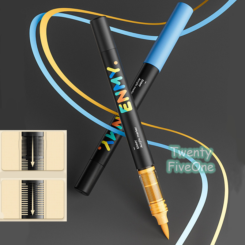 D3W Akrilik Pen Langsung Cairan Kotak Hitam Kecil Anak-anak Lukisan Mahasiswa Dedicated Waterproof