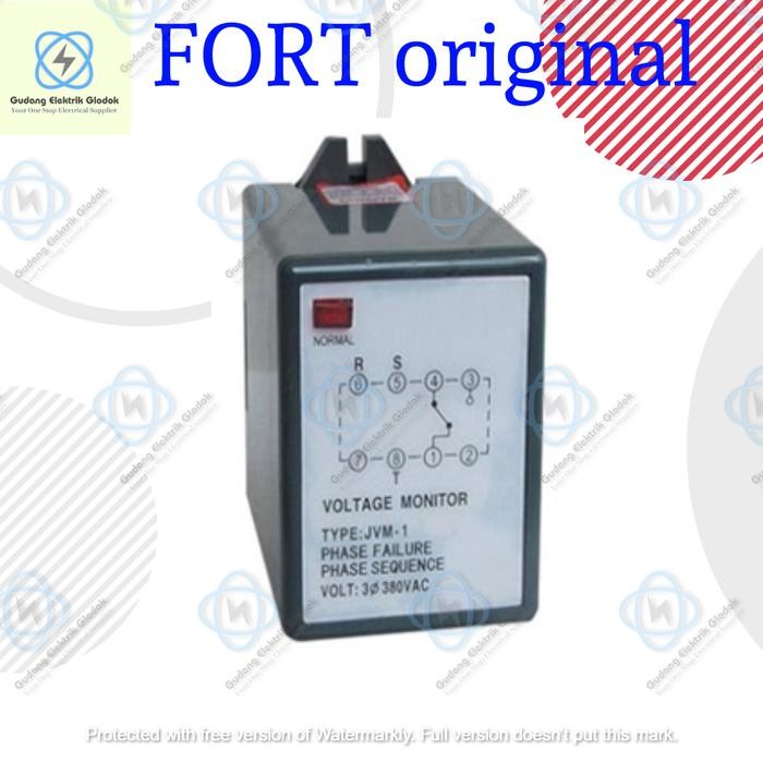 PHASE PROTECTION RELAY ; JVM-1 ; PHASE REVERSE / PHASE SEQUENCE / HIGHT VOLTAGE / PHASE FAILURE ; FO