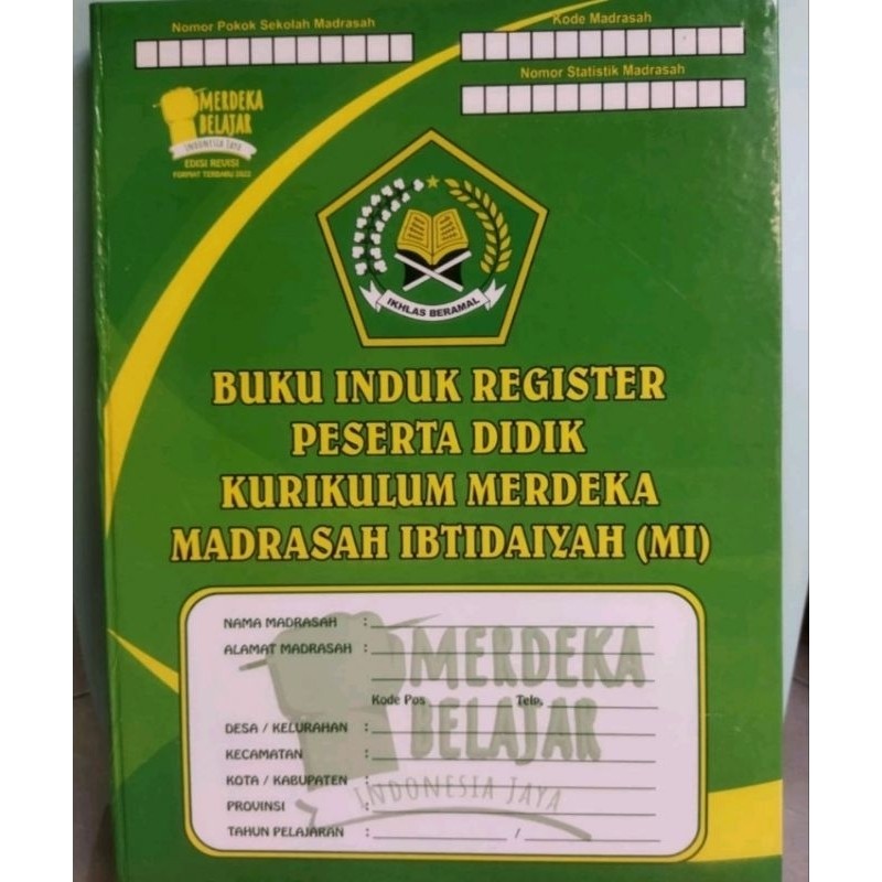 

Buku Induk Register Siswa MI Merdeka