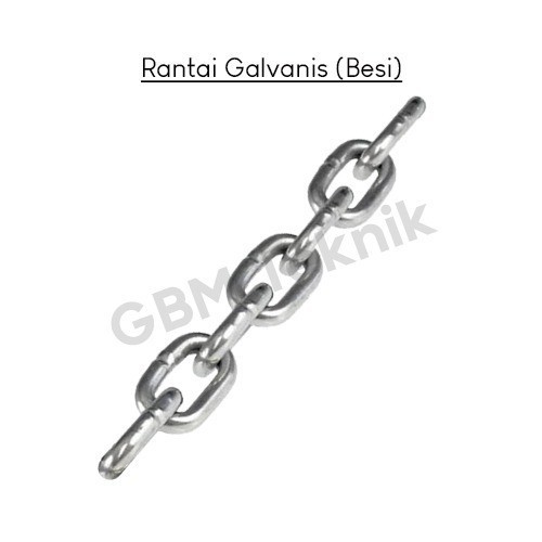 (PER KARUNG) Rantai Galvanis (BESI) 3MM, 5MM, 6MM, 8MM / Galvanized Chain 3MM, 5MM, 6MM, 8MM  - GROS