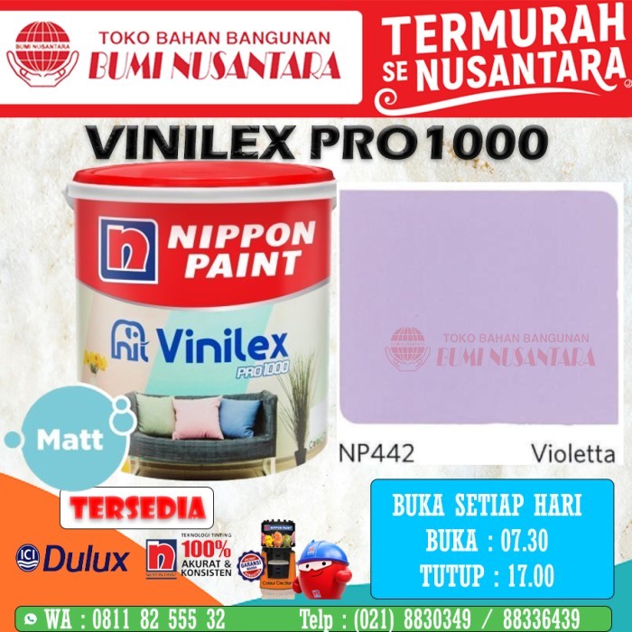 Mumpung Murah Vinilex Pro 1000 5kg Cat Tembok Vinilex Pro 5kg - Putih