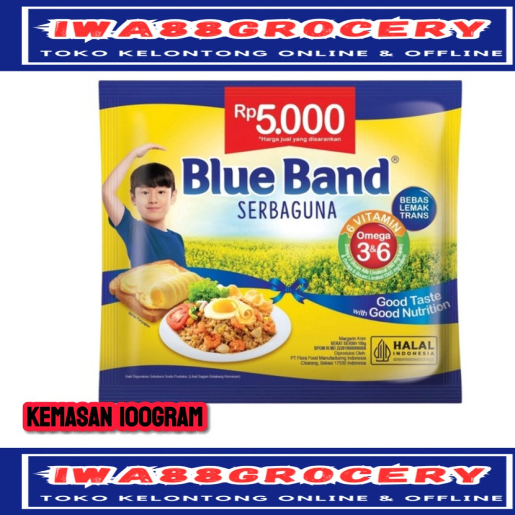 

Blue band mentega margarine serbaguna 1pcs