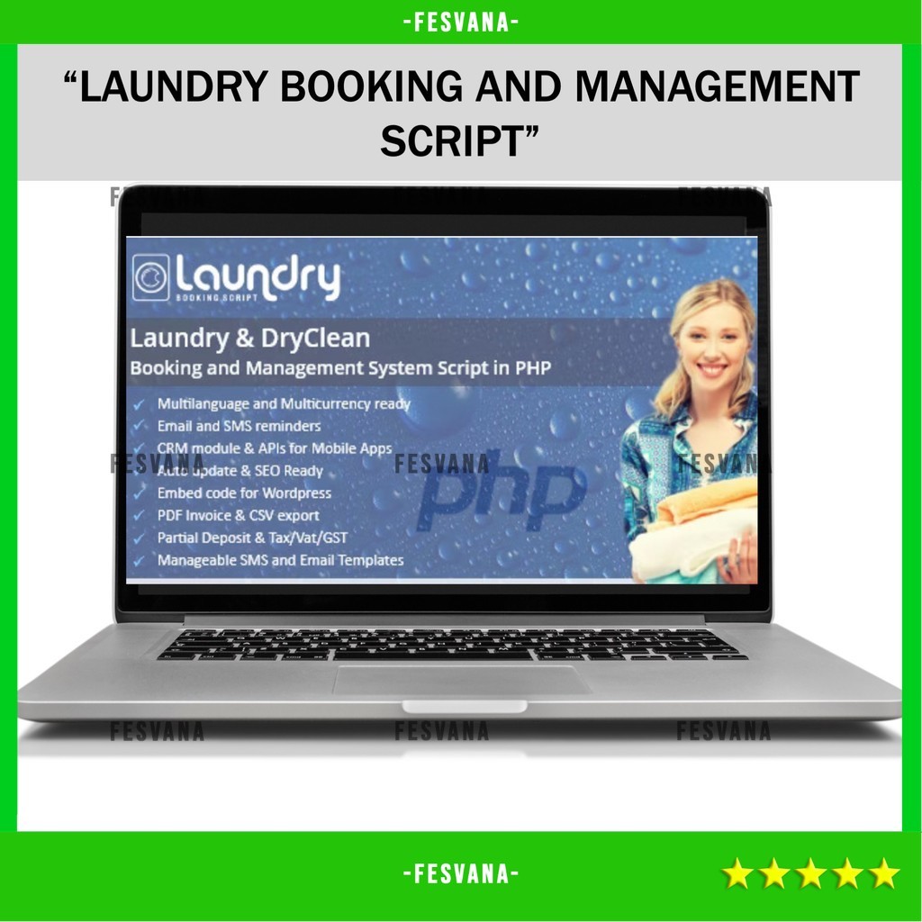 SOURCE CODE APLIKASI WEB LAUNDRY BOOKING AND MANAGEMENT SCRIPT D459 FESVANA