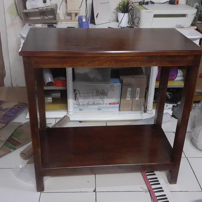 meja akuarium ukuran 40 x 60 x tgi 75 cm - Putih[Terlaris]