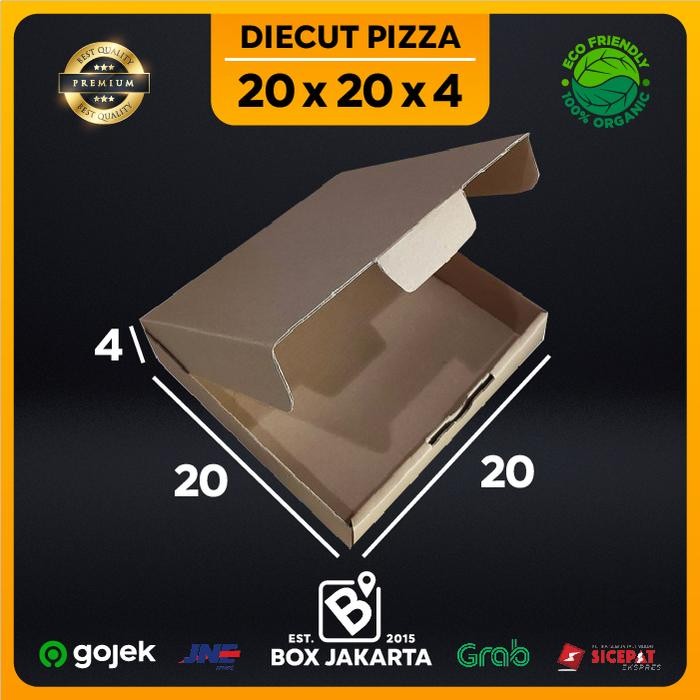 

KARDUS uk 20x20x4 CM Diecut Pizza Corrugated Packaging Box