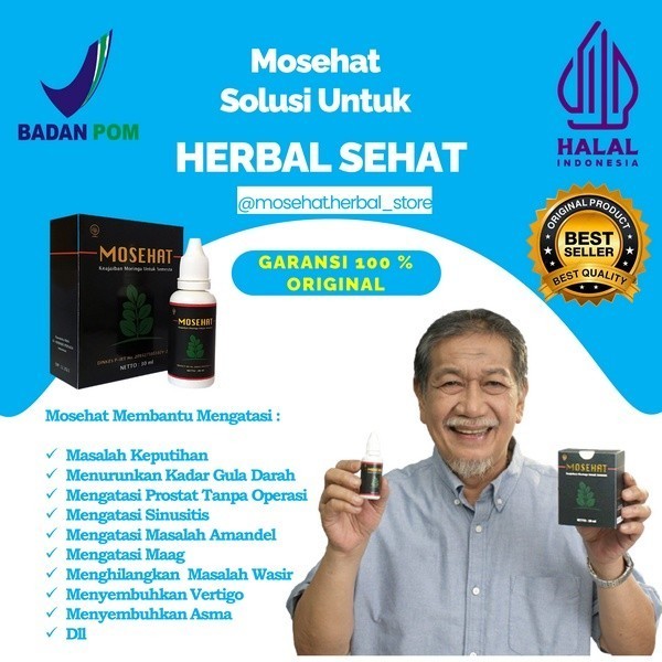 

Mosehat Obat HERBAL Original Solusi DIABETES VERTIGO SINUSITIS HERNIA PROSTAT Terbukti Khasiatnya BPOM ekstrak Moringa Daun Kelor Habbatussauda Propolis KTM HERBAL borneo store