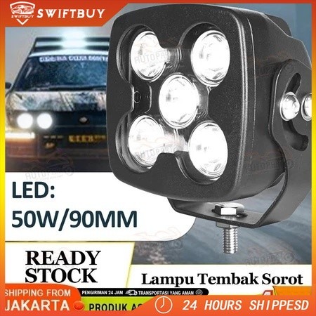 50 Watt 100% ORI Lampu Volvo Alat Berat Sorot Heavy Duty Offroad Tembak Dotrek Mobil Volt Truk Balak