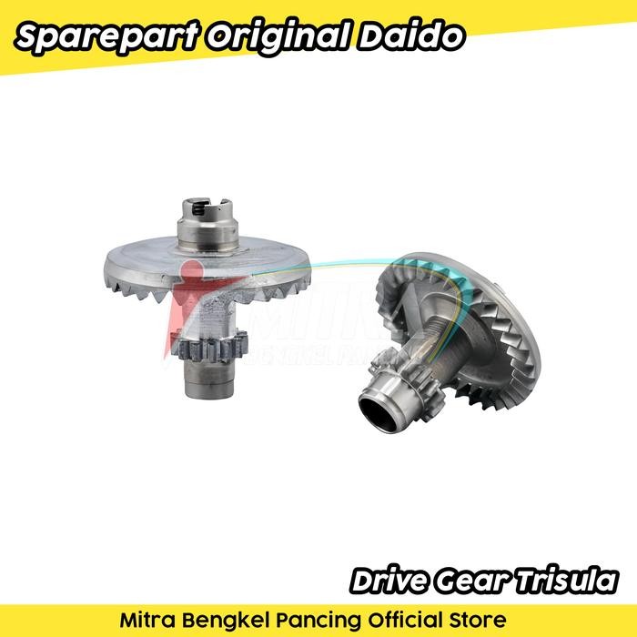 Drive Gear Trisula 1000 2000 Main Gear Gigi Payung Sparepart Original Reel Pancing Daido