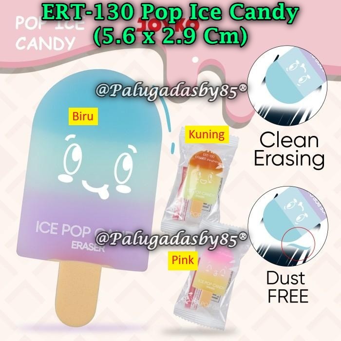 

(1 Pak/24) GROSIR Penghapus JOYKO ERT-130 Pop Ice Candy / Penghapus Eraser Joyko ERT-130 (Pak/24)