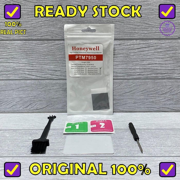 Thermal Pad Paste Phase Change Honeywell PTM7950 PTM-7950 8.5W/m.K - 30x30x0.2mm