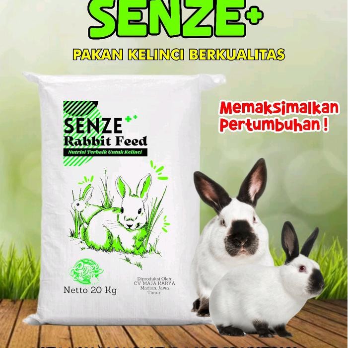 PELET PAKAN KELINCI SENZE RABIBT FOOD (HIJAU) - -