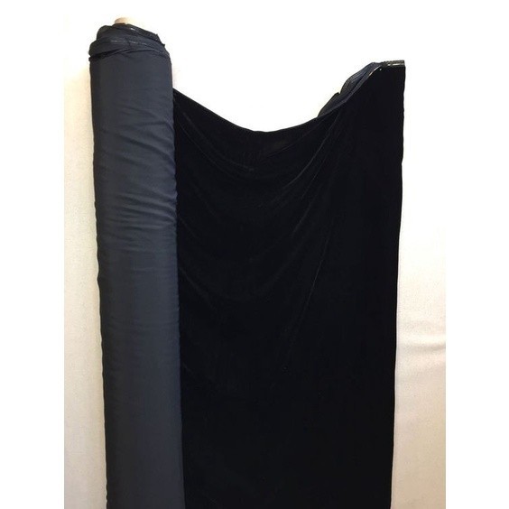 Kain Hitam polos backdrop background foto Studio aesthetic 3mx2.40mCO