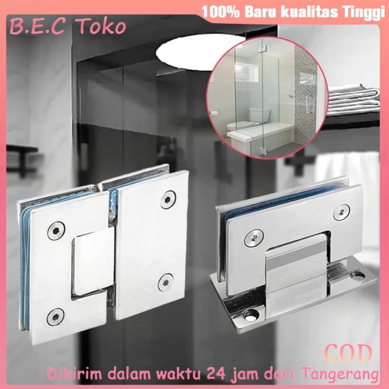 90/180 Derajat Engsel Pintu Kaca Stainless Shower Kamar Mandi Kaca Engsel Pintu Kaca