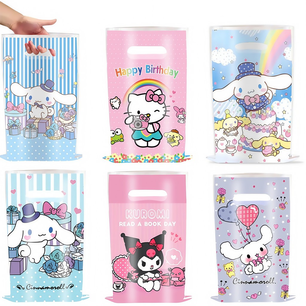 

Kuromi Hello Kitty Cinnamoroll Party gift Bags Kids Favors Candy Bag Goodie Gift Bags for Kids Birthday Party Supplies