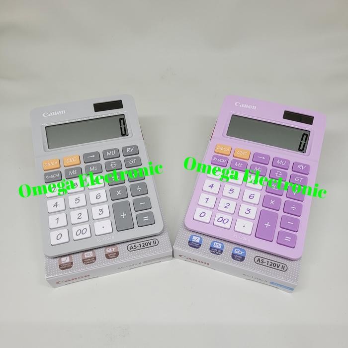 

Promo Canon AS-120V Calculator Desktop Kalkulator Stylish Warna Colorful AS - Pink Terlaris
