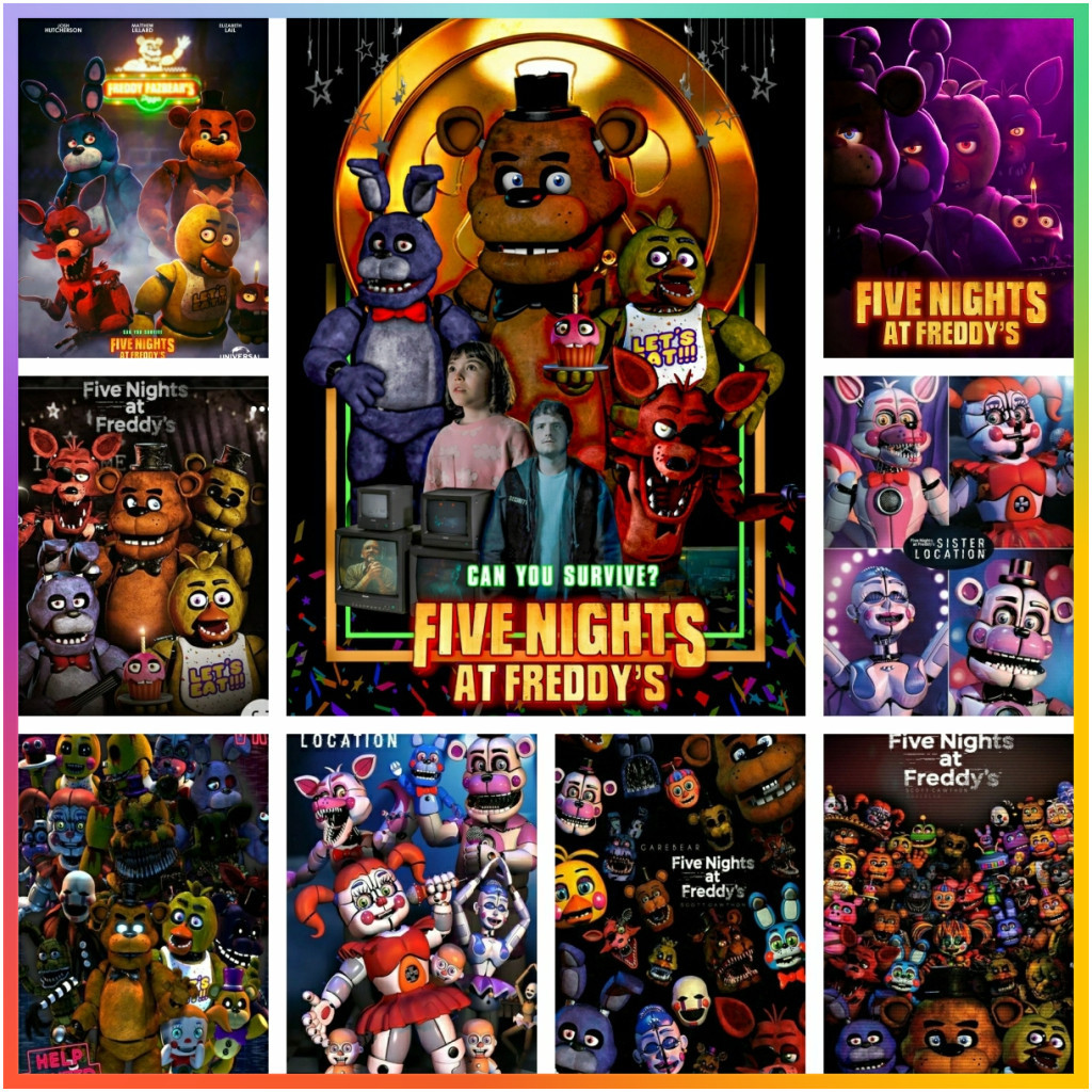 

FNAF Game F-Five N-Nights At F-Freddys Diamond Painting Cross Stitch Kit 5D DIY Art Full Drill Mosaic Home Decor New Offers Gift