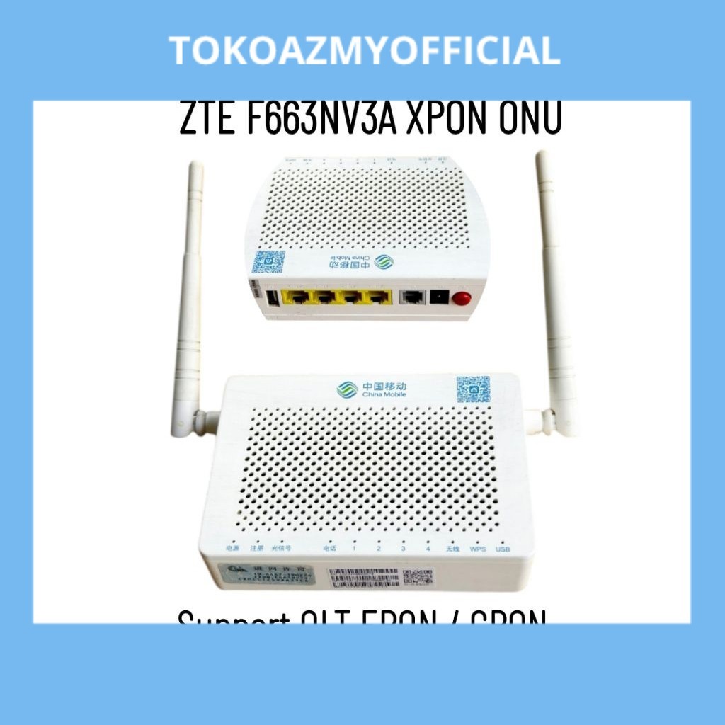 XPON ZTE F663NV3A ONU ONT BEKAS ORI